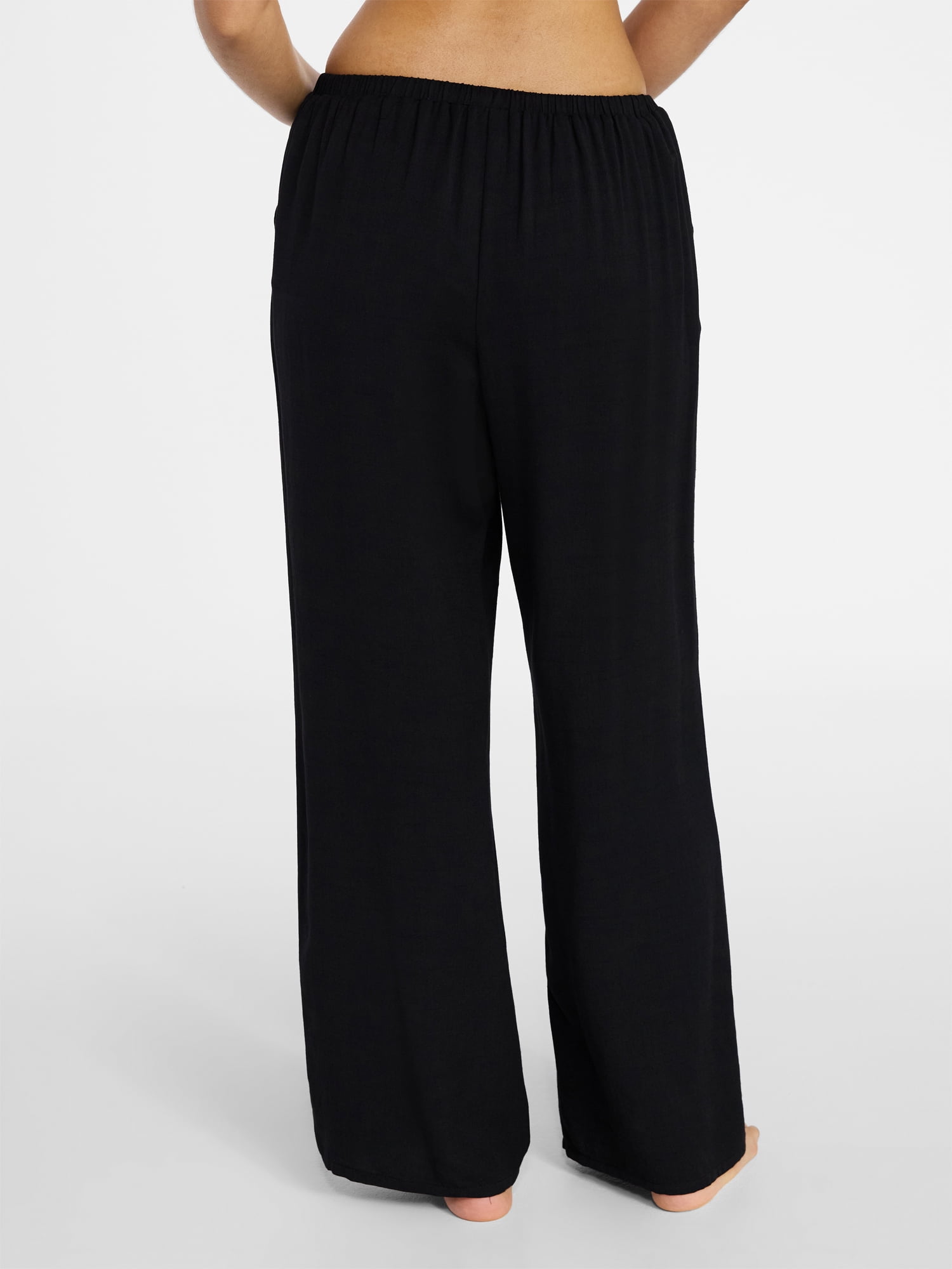 No Boundaries Wide Leg Pants Bikini Coverup, Women's XXS-XXL