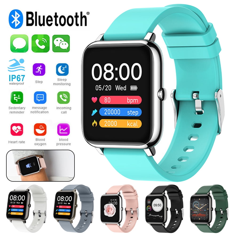 Mid-Ten P22 Bluetooth Smart Watch(43mm),IP67 Waterproof Heart Rate Blood  Pressure Monitor Fitness Tracker,For iPhone Samsung Android Phone -  Walmart.com