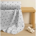 thumbnail image 4 of Soimoi White Cotton Cambric Fabric Black Heart Print Fabric by Yard 42 Inch Wide, 4 of 7