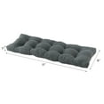thumbnail image 4 of Greendale Home Fashions Carbon 51 x 18 in. Outdoor Reversible Tufted Bench Cushion, 4 of 8