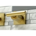 thumbnail image 4 of Kingston Brass KS6047CML Manhattan Two-Handle Wall Mount Roman Tub Faucet, Brushed Brass, 4 of 7