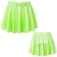 thumbnail image 4 of MSemis Girls Metallic Skirt High Waist Ruffle Skirt, 4 of 4