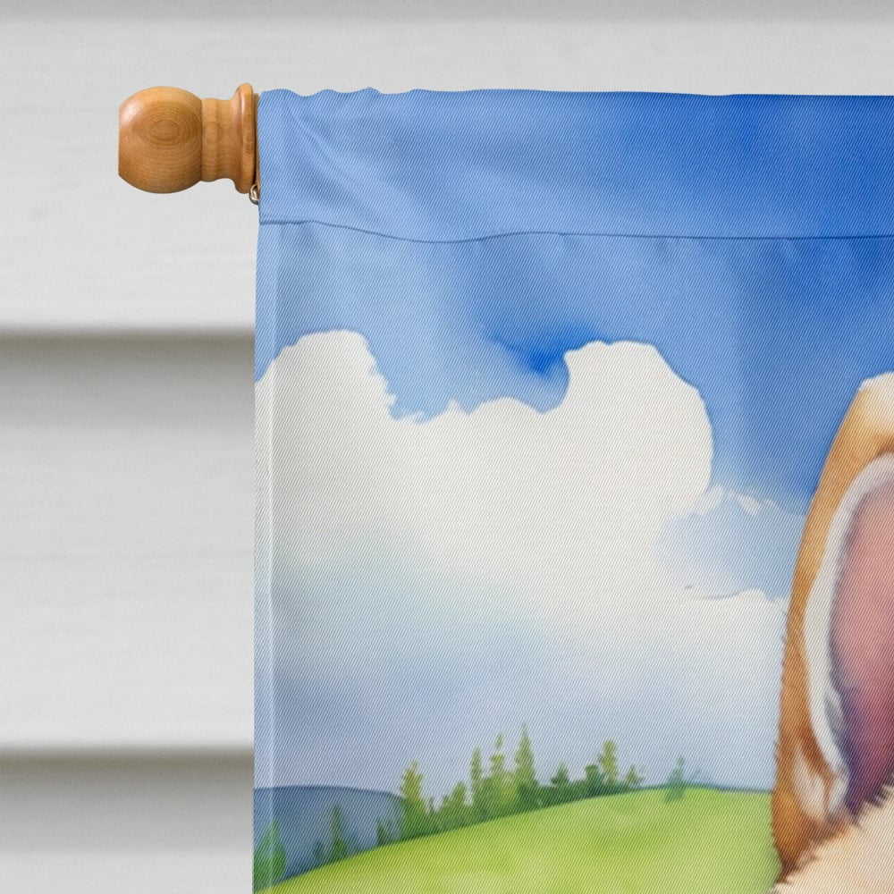 Akita Easter Egg Hunt House Flag 28 in x 40 in