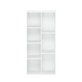 thumbnail image 3 of Pemberly Row Engineered Wood 7-Cube Reversible Open Shelf in White, 3 of 6