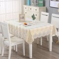 thumbnail image 5 of Oil Proof Table Cloth Rectangle PVC Tablecloth Waterproof Table Cover for Kitchen Dinning Room Decor, 137x180cm, 5 of 8