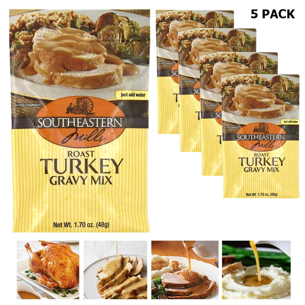 5 Pack Roast Turkey Gravy Mix Seasoning Cooking Thanksgiving Southeastern Dinner