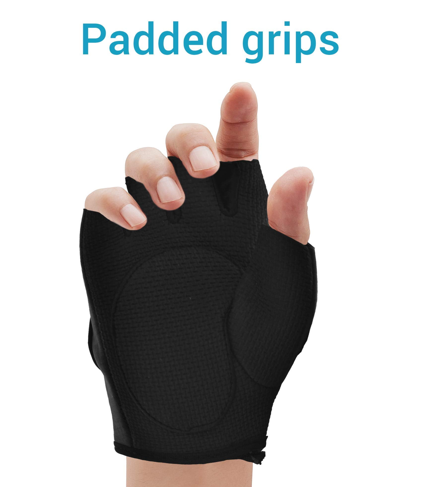 Black Wrist Wrap Fitness Exercise Gym Gloves for Men and Women S/M Aduro Weight Lifting Workout Gloves Black Wrist Wrap Fitness Exercise Gym Gloves for Men and Women S/M Aduro Weight Lifting Workout Gloves