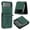 Green, variant on MonsDirect for 6.7 inch Samsung Galaxy Z Flip 4 2022 Case, Galaxy Z Flip 4 Retro Suede Leather Folding Cover Ultra Thin Slim Shockproof Anti-Fall Drop Protective Case for Galaxy Z Flip 4, Black