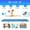 Blue&White, variant on 10ft Air Track Exercise Mat for Home & Outdoor Gymnastics Yoga & More Gray/Blue Without Pump