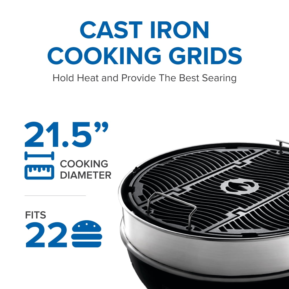 Napoleon 22 in. PRO22 Kettle Charcoal Grill in Black