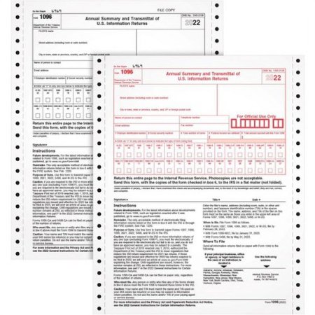 2 PK,TOPS 1096 Tax Form (2202)