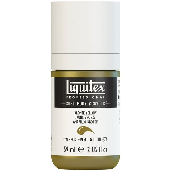 Liquitex Professional Soft Body Acrylic Color, 2 oz., Bronze Yellow
