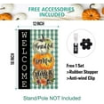 thumbnail image 6 of SM-XLHN Fall Thanksgiving Garden Flag 12.5 x 18 Inch Double Sided Burlap Fall Thankful Grateful Blessed Pumpkins Welcome Buffalo Plaid Small Yard Flag Holiday Seasonal Outdoor Outside Decoration, 6 of 6