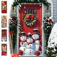 thumbnail image 7 of Cmunyle 3D Visual Christmas Door Curtain 90X180Cm 35X71 Inches Nylon Spandex Material For Door And Wall Decoration Holiday Use Easy Install And Festive D, 7 of 7
