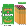 thumbnail image 1 of 48 Pack Pencils #2, Sharpened Pencils #2, Number 2 Pencils for Writing, Drawing and Sketching, Pre Sharpened Pencils #2, Wood-Cased, #2 HB, Office Supplies, Classroom Must Haves, 1 of 5