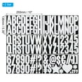 thumbnail image 2 of Uxcell Alphabet Letters Numbers Stickers, 12 Sheets Self Adhesive Large Decal, White, 2 of 6