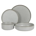 thumbnail image 6 of Gibson Elite Gelston Stoneware Matte Reactive Glaze 16 Piece (Service for 4) Plates and Bowl Dinnerware Set - Grey, 6 of 8