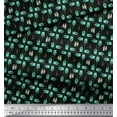 thumbnail image 2 of Soimoi Black polyester Crepe Fabric Colorful Bottle Fabric Prints By Yard 52 Inch Wide, 2 of 3
