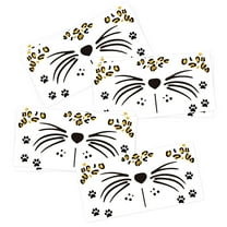 7 Sheets Leopard Face Temporary Tattoos, Leopard Face Fake Tattoos for Kids and Adults - Perfect for Halloween  Parties, Festivals