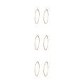 thumbnail image 2 of Pendientes de Aro sweethay Joyería Creativa para Niñas Dorado 4cm 3Conjunto, 2 of 6