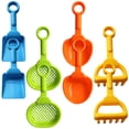 thumbnail image 3 of FELTECHELECTR Juego de 8 palas de playa para niños, palas ligeras, juguetes de arena para niños, palas para excavar arena., 3 of 7