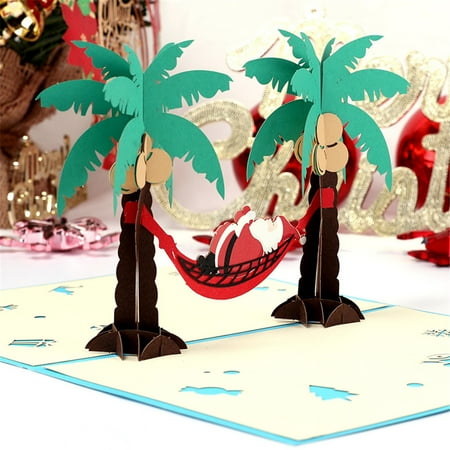 Happy Christmas Cards To Print Details about 3D Pop Up Card Christmas Greeting Baby Gift Holiday Happy New ()