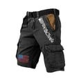 thumbnail image 2 of GrmtClth Men's 250th Anniversary Usa Cargo Shorts 2026 Patriotic 4th Of July Short Pants Breathable Multi Pocket Shorts Fashion Clothing Black 3XL, 2 of 3