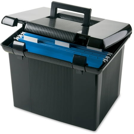 Pendaflex Portafile File Storage Box, Black, 1 Each (Quantity)
