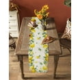 thumbnail image 5 of nqOlkjepod Vintage Lemon Table Runner 36 Inches Long Farmhouse Dress Scarves, Summer Fruit Rustic Botanical Floral Dining Tablerunner for Coffee Table/Kitchen Island/Party Décor, Small 13" x 36", 5 of 8