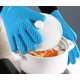 thumbnail image 2 of Guantes de silicona de algodón alargados con boca plana, guantes gruesos de cinco dedos con aislamiento térmico para horno microondas, 2 of 4