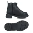 thumbnail image 4 of Botas Botines Niña Zapatos Sintetico Negro, 4 of 5