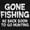 Black, variant on Funny Dad Gone Fishing Hunting Season Womens Slim Fit Graphic Tee Brisco Brands X