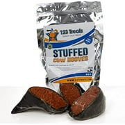 Delicious Beef Filled Cow Hooves - 3 Count | 100% Natural Dog Dental Treats | Beef Hoof by 123 Treats