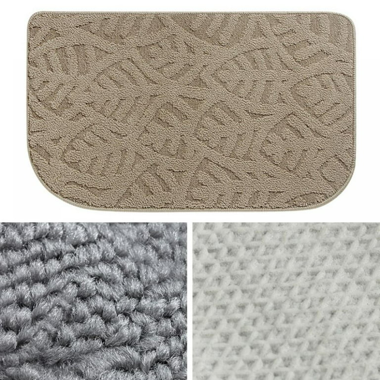 Indoor Doormat Front Door Mat Non Slip Rubber Backing Absorbent Mud and Snow  Magic Inside Dirts Trapper Mats Entrance Rug Machine Washable (18x30,  Gray) 