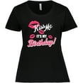 thumbnail image 3 of Inktastic Kiss Me Its My Birthday Women's Plus Size T-Shirt, 3 of 5