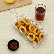 Milisten Stainless Steel Fryer Oil Draining Basket Filter Set for Kitchen Cooking and Deep Frying Accessories