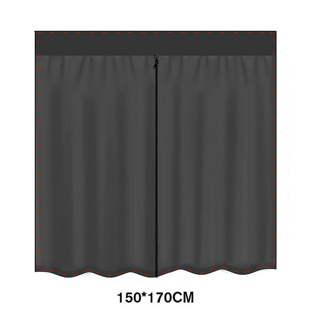 Porte Moustiquaire en Polyester Résistant aux Déchirures avec Fermeture Éclair et Aimant - Plusieurs Tailles Disponibles