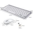 thumbnail image 4 of Teclado y ratón inalámbricos para Apple Imac Windows o Android (2,4 g inalámbrico) Afortunado Sencillez, 4 of 5