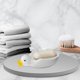 thumbnail image 1 of Jabonera con forma de , fácil de limpiar, con bandeja de drenaje para jabón, ideal para encimeras de baño, duchas y decoración del hogar., 1 of 8