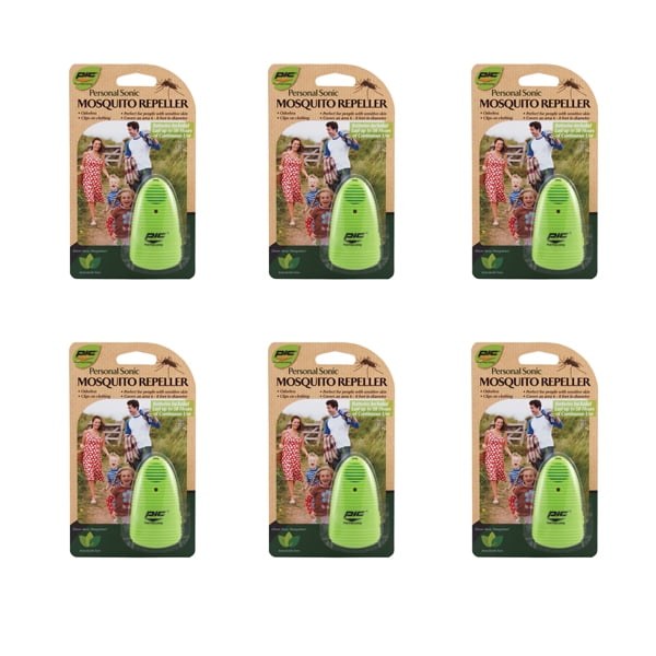 PIC Personal Sonic Mosquito Repeller (Pack of 6)