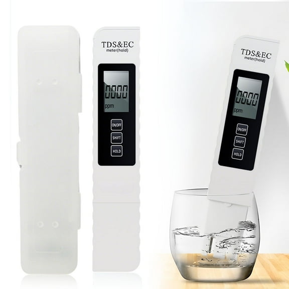 4 in 1 Digital Water Quality Tester, 2025 New 4 in 1 TDS Meter Digital Water Tester, 0-9990 PPM Meter, EC & Temperature Meter, Water Tester for Drinking Water and Swimming Pools