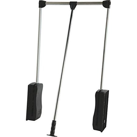 Deluxe XA80531 Ergonomic Handle and Reinforced T-Bracket 26 LBS Capacity Steel Armed Adjustable Width Wardrobe Lift Closet System (Adjustable (26" - 35-1/16") 660-890 mm, Chrome-Plated)