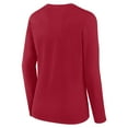 thumbnail image 3 of Women's Logo Athletic Scarlet San Francisco 49ers Grip Long Sleeve T-Shirt, 3 of 3