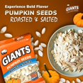 thumbnail image 4 of GIANTS Pumpkin Seeds - Pumpkin Seeds in Shell, Pumpkin Seeds to Eat, Roasted and Salted, Whole Pumpkin Seeds with Shell, High Protein Snack with 15g Protein Per Serving - 5.15 oz Pack of 2, 4 of 7