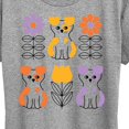 thumbnail image 3 of Instant Message - Retro Flower Dog  - Women's Short Sleeve Graphic T-Shirt, 3 of 6