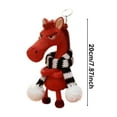 thumbnail image 6 of Horse Keychain, 2026 New Year of Horse Mascot Keychain, Stubborn Horses Plush Hanging Ornament for Bag, Cold Face Horses Pendant Wearing Scarf, Funny Couple Keychains, 6 of 6