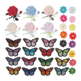 thumbnail image 5 of Butterfly Flowers On Colorful Sew On Appliques Embroidery Badge Logo Patch Applique Roses DIY Crafts, 5 of 5