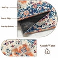 thumbnail image 6 of 5'x7' Area Rugs, Boho Orange Blue Indoor Outdoor Area Rug for Living Room Bedroom, Boho Vintage Geometric Ethnic Art Washable Bathroom Rugs Kitchen Floor Carpet Mats Home Decor Aesthetic, 6 of 8