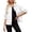 White, variant on Women's Short Button Workwear Denim Jacket Fashion Solid Long Sleeved Lapel Jean Coat With Pocket