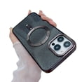 thumbnail image 2 of MagSafe Compatible iPhone 14 Pro Max Case, iPhone 14 Pro Max Magnetic Glitter Case, Luxury Plating Clear Case for Women Girls Shockproof Back Cover, Deep Purple, 2 of 6